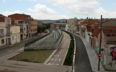 Imatge aèria del passatge de l'Enginyer Playà. Foto: ACN Autora: Norma Vidal
